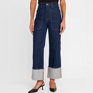 Veronica Beard Dylan Dark Blue Flare Jeans